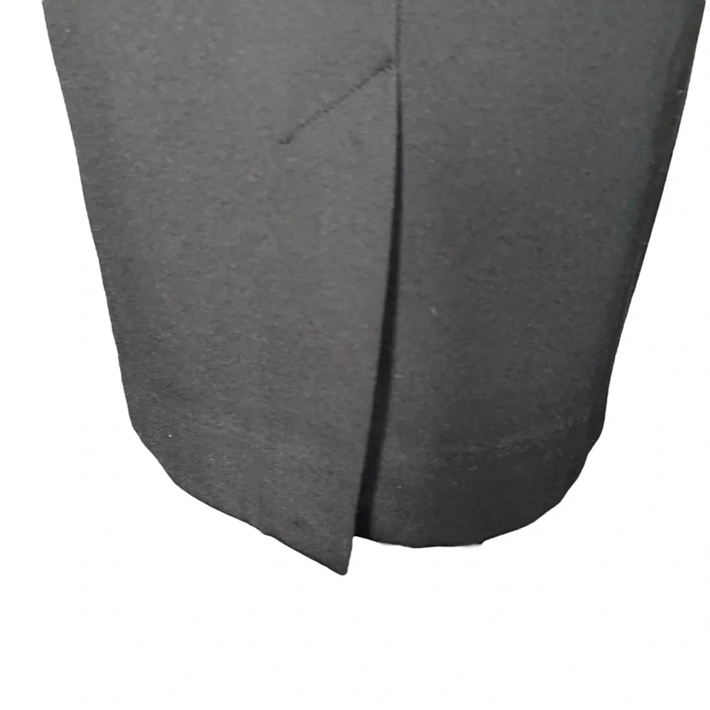 Aritzia Babaton Black V-Neck Elbow Sleeve Leon Midi Bodycon Dress (2) - Picture 8 of 15
